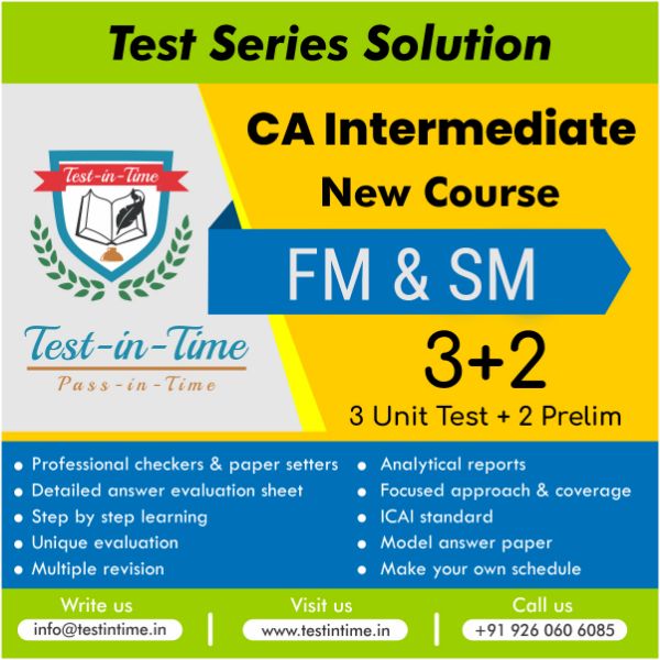 Picture of CA Inter FM & SM Test Series